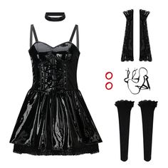 Misa Amane Cosplay, Misa Amane, Costume Anime, Anime Halloween, Cosplay Tips, Theme Parties, Black Short Dress, Halloween Outfit, Halloween Cosplay