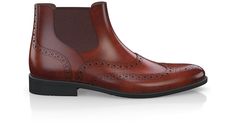 Men`s Brogue Ankle Boots are handcrafted by individual order. Upper material is made by leather, premium leather. Insole and lining materials - leather. Your new shoes will be handcrafted especially for you and delivered for free to your home or office in 1-2 weeks. Included option for free return and remake if the shoes do not fit.Only now all this is available at an exclusive price of $215.00.Proceed with you order now. High Ankle Shoes For Men, High Ankle Shoes, Brogue Chelsea Boots, Chelsea Shoes, Quality Leather Boots, Cowboy Shoes, Brogues Men, Custom Design Shoes, Velvet Loafers