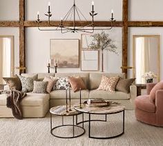 a living room filled with furniture and decor