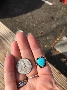 Native American turquoise rings in sterling silver. Super pretty pieces. I've got two of these in two different sizes. Convo me and tell me which one you would like. Please look at my pictures so you can see gram weight of each ring and approximate measurements. Sold separately Size 7.5. Heart shape stone Size 6.5 heart shape stone. ( pointer finger, 3rd picture) Size 8.5 oval shape stone Southwestern Sterling Silver Turquoise Ring With Natural Stones, Handmade Sterling Silver Turquoise Ring, Southwestern Sterling Silver Turquoise Ring, Untreated Turquoise Sterling Silver Ring, Nickel-free Turquoise Promise Ring, Nickel Free Round Turquoise Promise Ring, Nickel-free Round Turquoise Promise Ring, Unique Nickel-free Sterling Silver Turquoise Ring, Nickel-free Southwestern Round Turquoise Ring