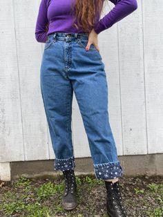 I love finding these! Vintage LL Bean flannel lined jeans! No flaws found. USA made. . Measurements: Waist - 15" Rise - 11" Hips - 20 1/2" Inseam - 28" Bean Boots With Jeans, Flannel And High Waisted Jeans, Ll Bean Jeans, 90s Ll Bean Catalog, Ll Bean Flannel Lined Jeans, Flannel Lined Jeans, Vintage Ll Bean, Denim Art, Lined Jeans