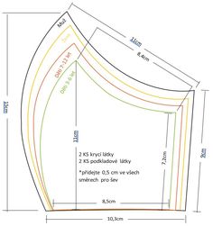 a diagram showing the size and width of an umbrella