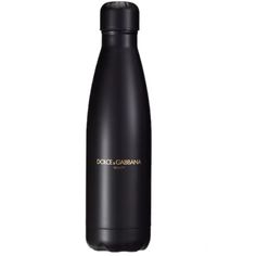 a black bottle with the word dolce caraba on it and gold lettering in white