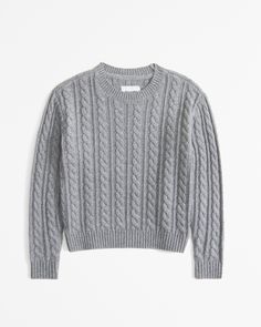 Comfy sweater in a soft sweater-knit fabric, with cable stitching details throughout, crew neckline and banded hem and cuffs. Abercrombie Kids, Boys Sweaters, Comfy Sweaters, Fall Kids, Softest Sweater, Boys Top, Comfortable Fashion, Kids Boys, Sweater Top