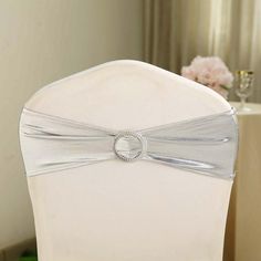 Wedding Chair Sashes, Chair Bands, Spandex Chair Covers, Chair Sashes, Silver Lights, Chair Decorations, Chair Covers, Wedding Supplies, Home Wedding