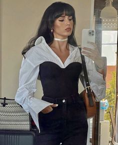 Corset Outfit, Elegante Casual, Edgy Outfits, Girl Style, Lookbook Outfits, Looks Vintage