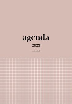 the cover of agenda magazine, featuring an image of a grid pattern in black and white