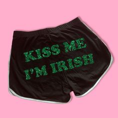 Kiss Me I'm Irish Dolphin Shorts | Cute Dolphin Shorts | Y2K Shorts | Cute Shorts | Funny Shorts | Lounge Shorts | St. Patrick's Day Gift Comfy Shorts to Lounge in! Actual item may be lighter/darker than pictured. M A T E R I A L S - 95% Cotton / 5% Spandex - Available In Sizes S-L S I Z I N G - Size chart is available on our listing photos. S H I P P I N G  &  P R O D U C T I O N  T I M E - Production Time is 5 Business Days. (May be delayed during the Holiday Season) - Shipping Time is 2-6 Bus Cute Dolphin, Silly Clothes, Funny Shorts, Shorts Y2k, Dolphin Shorts, Y2k Shorts, Cool Anime Backgrounds, Shorts Cute, Beads Bracelet Design