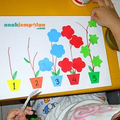 Tema Tanaman Untuk Tk, Flowers Theme, Busy Books, Preschool Lesson Plans, Diy Crafts For Kids Easy, Activity Ideas, Busy Book, Diy Crafts For Kids