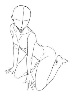 a drawing of a person sitting on the ground