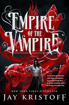 the cover to empire of the vampire by jay kristoff, with an image of a