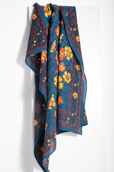 "Named for the Indian poet, this scarf inspires romance. With its bright floral print, it's a statement bandana that can be worn in multiple ways. Handmade in India Shop more of our items here: https://www.etsy.com/shop/VintageAvengerBoheme?ref=ss_profile * Great Wedding Gift! * 50% Rayon 50% Cotton * 30\" x 30\" * Lightweight and Breathable * Quick Ship Shop our bandanas here: https://www.etsy.com/shop/VintageAvengerBoheme?ref=seller-platform-mcnav&section_id=28596485 Shop our regular website a Bohemian Silk Shawl With Floral Print, Bohemian Silk Floral Print Shawl, Floral Print Shawl Scarf One Size, One Size Floral Print Shawl Scarf, One Size Bohemian Scarves With Floral Print, Bohemian Scarves With Floral Print, One Size, One Size Bohemian Scarf With Floral Print, Bohemian One Size Floral Print Scarves, Bohemian One-size Floral Print Scarves