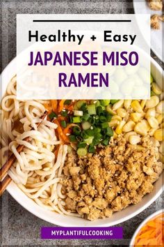 healthy and easy japanese miso ramen