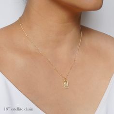 "Our Saint Christopher traveler's necklace is perfect for everyday, a statement piece that looks amazing layered, or stunning on its own. Saint Christopher is the patron saint of travelers, keeping them safe on their journey. The pendant is made of gold plated silver (vermeil) and necklace chain is made of high quality 14K gold fill. *Free shipping for orders to USA and Canada, and no duties and customs fees.* . . . . . . . . . . . . . . . . . . . . . . . . . . . . . . . . . . . . . . . . . WHAT Everyday Jewelry With Rectangular Clavicle Chain Pendant, Dainty Everyday Necklace With Rectangular Pendant, Delicate Everyday Necklace With Rectangular Pendant, Delicate Rectangular Pendant Necklace For Everyday, Everyday Necklace With Delicate Chain And Rectangular Pendant, Everyday Rectangular Pendant Necklace With Delicate Chain, 14k Gold Rectangular Pendant Jewelry For Everyday, 14k Gold Rectangular Pendant For Everyday Wear, Everyday 14k Gold Rectangular Pendant Jewelry