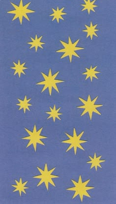 a blue background with yellow stars on it