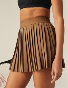 Sporty Summer Pleated Tennis Skirt, Summer Pleated Tennis Skirt For Athleisure, Summer Pleated Tennis Skirt In Athleisure Style, Summer Athleisure Pleated Tennis Skirt, Sporty Pleated Tennis Skirt For Summer, Sporty Summer Tennis Skirt With Pleated Waist, Sporty Mini Skirt Tennis Dress, Sporty Tennis Dress With Mini Skirt, Pleated Tennis Bottoms