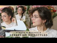 ~ Casual ~ Edwardian Hairstyles ✨ Historybounding Hair - YouTube 1910 Hairstyles, 1910 Hair, Edwardian Hair, Historical Hairstyles, Edwardian Hairstyles, Edwardian Wedding, Victorian Hairstyles, Favorite Hairstyles, Edwardian Fashion