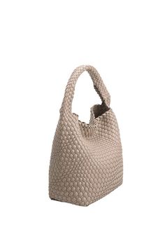 Woven from recycled vegan leather, the Johanna tote bag not only offers plenty of room for all your essential belongings but is also made of 40% post-consumer recycled polyester and 18% post-consumer recycled vegan leather. Making it chic and better for the environment. Includes matching zip pouch. Recycled Vegan Leather 15"W x 13"H x 5"D Handle Drop: 7.5" Magnetic Closure Removable Zip Pouch Unlined Fits up to an iPad Melie Bianco Large Tote Melie Bianco believes in quality, craftsmanship, and Summer Loungewear, Party Bottoms, Melie Bianco, Resort Chic, Leather Making, Straw Bags, Backpack Travel Bag, Zip Pouch, Fall Shopping