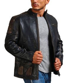 Men's Biker Black Distressed Leather Jacket Calling all our rebels from all over the world, AlexGear is introducing a distressed black biker jacket. Crafted for all those who love the rugged yet sophisticated appearance. A highly fashionable outerwear, this black jacket fulfills all your outerwear needs, ranging from ease of styling to luxurious comfort and much more. With meticulous attention to detail paired with top-notch craftsmanship, this black biker distressed jacket is crafted utilizing Black Rugged Biker Jacket For Biker Events, Rugged Black Biker Jacket For Biker Events, Black Rugged Biker Jacket For Events, Distressed Brown Biker Outerwear For Events, Distressed Biker Leather Jacket For Winter, Black Distressed Biker Jacket For Fall, Distressed Biker Leather Jacket For Biker Events, Black Rugged Biker Jacket For Fall, Distressed Biker Outerwear For Biker Events