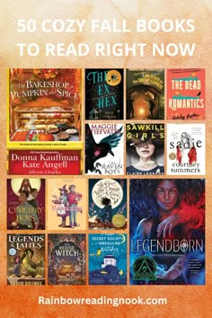 the top 50 cozy fall books to read right now by rainbowreadingnook com