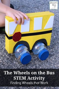 The Wheels on the Bus STEM Activity Finding Wheels that Work #backtoschool #bus #STEM #cerealbox #wheelsonthebus #jdaniel4smom Stem Activities Preschool, The Wheels On The Bus, Transportation Activities, Transportation Preschool, Steam Projects, Math Activities For Kids, Stem Activity, Transportation Theme, Steam Activities