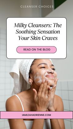 young woman washing her face with a mily cleanser Finish Strong, Beauty Games, Clean Slate