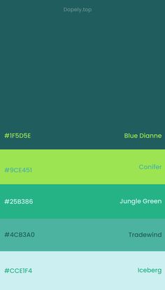 the color palette is green and blue