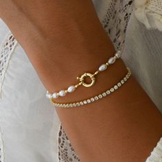 Dainty Pearl Bracelet, Bracelet Pearl, Bracelet Dainty, Nail Jewelry, Freshwater Pearl Bracelet