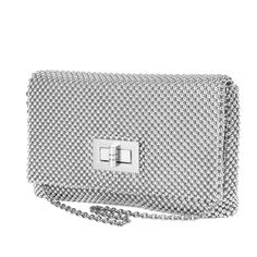 PRICES MAY VARY. SHOULDER BAG AND CLUTCH: A shoulder bag and evening clutch in one, this evening purse can be worn for hands free use or held as a clutch with its removable shoulder strap. SIZE: 9" x 4.9" x 5.5" and 12" shoulder drop removable shoulder strap PERFECT FOR THE ESSENTIALS: The inside of this mesh evening bag and clutch for women has a back zip pocket and is large enough for everything you need for a night out, including your smart phone, makeup, money, keys and wallet HANDY SHOULDER Formal Clutch Purse, Formal Bag, Womens Clutch, Formal Clutch, Keys And Wallet, Latest Handbags, Bridesmaid Bags, Handbags Black, Clutches For Women