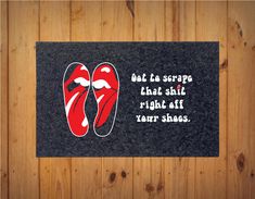 PRICES MAY VARY. Upcycled Eco Friendly Made in USA Rolling Stones Sweet Virginia Doormat. You’ve got to scrape that s**t right off your shoes! Roughly 27” wide by 17” tall. Made in the USA using Upcycled Neoprene Rubber Neoprene Rubber, Your Shoes, Rolling Stones, Door Mat, Virginia, Made In Usa, Coasters, Eco Friendly, Stone