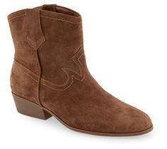 Embrace your inner cowgirl with the Aerosoles leather/suede cowboy ankle bootie - Credo. These pull-on western booties radiate rustic charm and feature a diamond flex outsole and OrthoLite Aerofly removable footbed for top-notch cushioning and support. From Aerosoles. Western Booties, Ankle Booties, Rustic Charm, Cowboy, Fashion Shoes, Shoe Boots, Boots, Leather