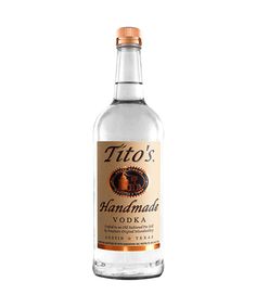 a bottle of tio's handmade vodka