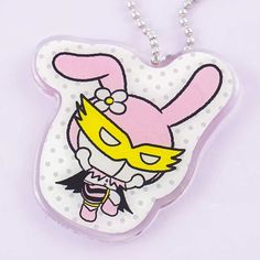 a necklace with a cartoon character on it