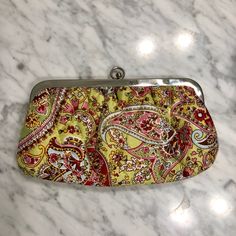 Never Used Coin Wallet In Perfect Condition Body 100% Silk Lining 45% Polyester, 55% Nylon Spring Clutch Wallet With Removable Pouch, Elegant Clutch Wallet For Spring, Elegant Multicolor Travel Wallets, Elegant Spring Clutch Wallet, Spring Clutch Wallet For Daily Use, Vera Bradley Wallet, Coin Wallet, Vera Bradley Bags, Vera Bradley