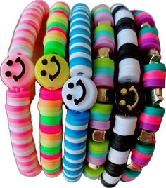 Trendy White Plastic Bracelets, Fun Multicolor Friendship Bracelets, Trendy White Plastic Bracelet, Cheerful Multicolor Adjustable Friendship Bracelets, Cheerful Adjustable Multicolor Friendship Bracelets, Funky Multicolor Adjustable Beaded Bracelets, Colorful Adjustable Stretch Bracelet, Trendy Adjustable Friendship Bracelets In Plastic, Trendy Hypoallergenic Multicolor Friendship Bracelets