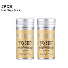 2/4PCS Professional Hair Wax Stick For Wig Women Men Non-Greasy Repair Smooth Loose Broken Hair Artifact Styling Gel Cream Features: 1. Rich in beeswax, glycerin, avocado extract and other nutrients, it is mild, safe and not harmful to hair, suitable for all hair types. 2. Deep penetration, effectively nourishes hair, nourishes hair, repairs damaged hair, and makes your hair smooth and shiny. 3. With a light fragrance, it helps you to easily organize the fragmented hair, style the hair, and main Hair Wax Stick, Face Hair Removal, Wax Stick, Hair Powder, Hydrating Lip Gloss, Concealer Makeup, Hair Brush Straightener, Makeup Brush Cleaner, Eye Makeup Brushes