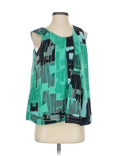 Nic + Zoe Sleeveless Blouse Size: X-Small Tops - used. 100% POLYESTER | Nic + Zoe Sleeveless Blouse: Teal Tops - Size X-Small Teal Top, Handbags For Women, Small Tops, Sleeveless Blouse, Sleeveless Top, Open Shoulder Tops, Women Handbags, Womens Tops, For Women