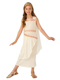 Greek Toga, Roman Dress, Greek Dress, White Flowy Dress, Costume For Kids