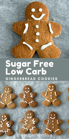 the sugar free low carb gingerbread cookies are ready to be eaten