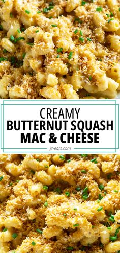 creamy butternut squash mac and cheese is an easy, delicious side dish that's ready in under 30 minutes