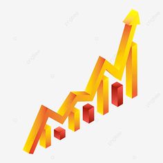 an orange and red bar chart on a white background, line, graph png and psd