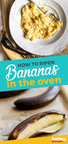 how to ripen bananas in the oven