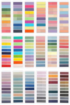 color swatches with different shades and colors