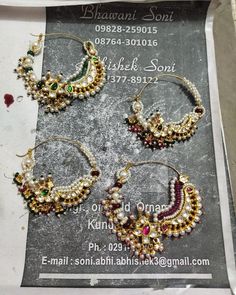 Jadau Nath Designs, Rajputi Rakhdi Design Gold, Jodha Nath Design Gold, Beautiful Wedding Jewelry, Wedding Jewellery Designs