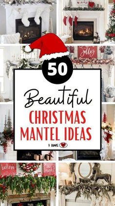 Christmas Fireplace Mantels, Diy Christmas Decorations For Home, Living Room Fireplace, Mantel Ideas, Decorations For Christmas, Holidays Ideas