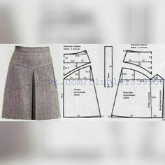 an image of a woman's skirt and top sewing pattern, with measurements on it