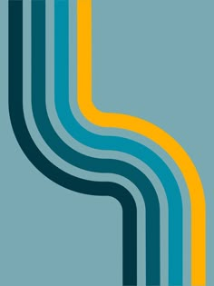 a blue and yellow striped pattern on a gray background