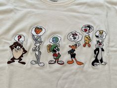 LOONEY TUNES 1999 Vtg Tee S Warner Bros Studio Bugs Bunny Daffy Duck Tweety Taz $29.99 - PicClick Warner Bros Cartoons, Foghorn Leghorn, Warner Bros Studio, Looney Tunes Bugs Bunny, Vintage Looney Tunes, Warner Bros Studios, Yosemite Sam, Pocket Tee Shirts, Marvin The Martian