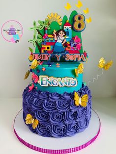 Encanto Cake, Horror Cake, Mexican Wedding Cake, Sweet Station, Tropical Food, 5th Birthday Party Ideas, Princess Birthday Cake, Girl Bday Party