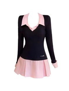 #fashion #aesthetic #pink #cute #pretty #closet Asian 90s Fashion, Rokku Gyaru Fashion, 80s Woman Fashion, 2000 Fashion Outfits, Gyaru 2000s, Knitted Shirts, 2010 Fashion, Knit Shirt Dress, Preppy Vintage